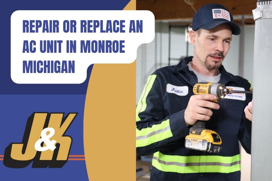 Repair or Replace an AC Unit in Monroe Michigan