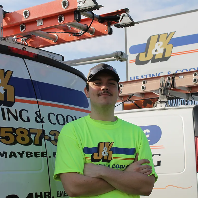 J&K technician Garret at a service call