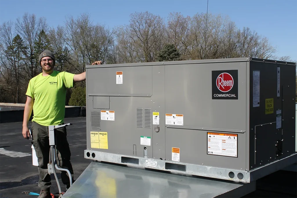 Commercial rooftop HVAC unit