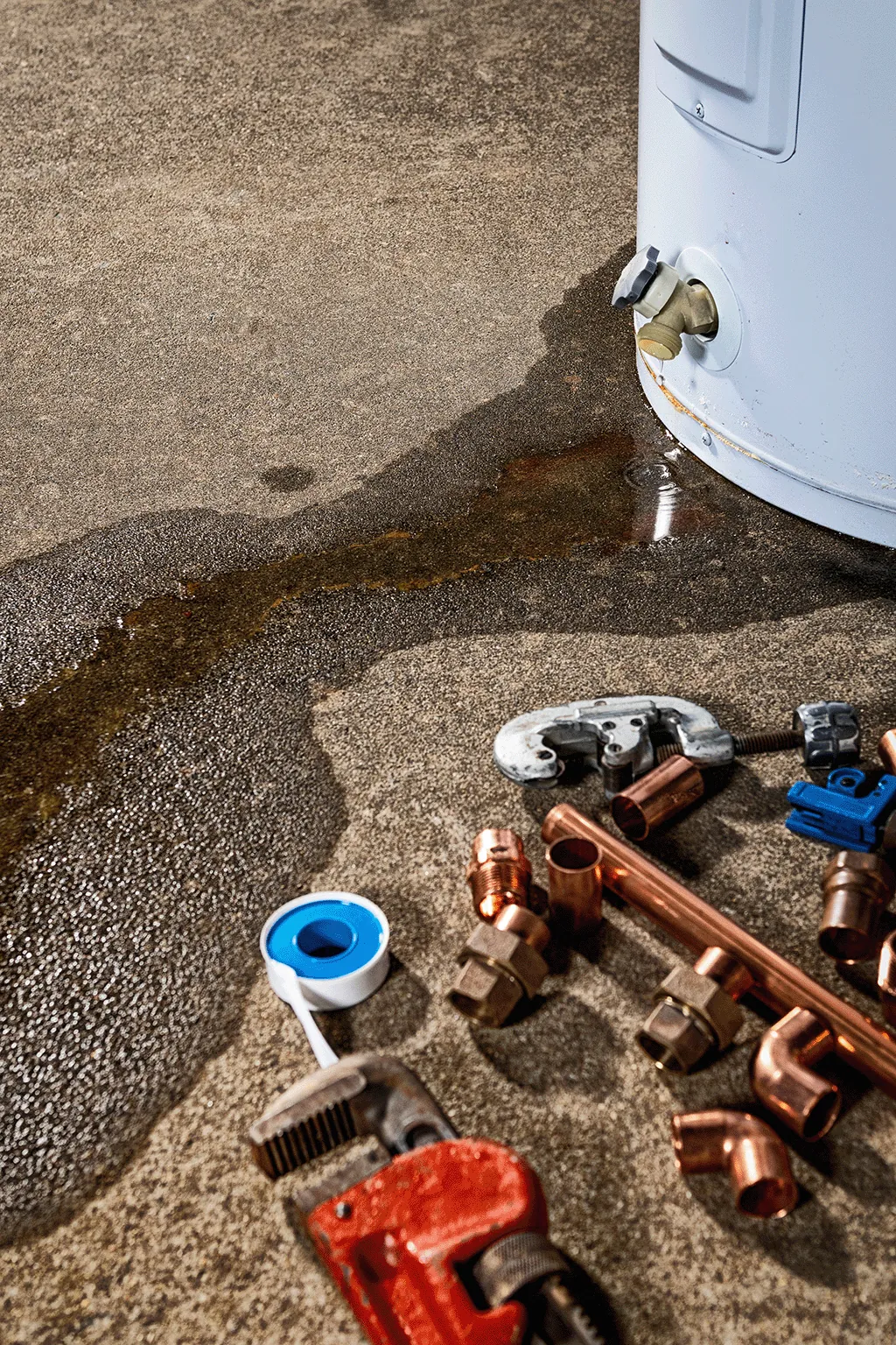 Water heater repair by a J&K technician